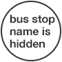 Bus stop name non-display