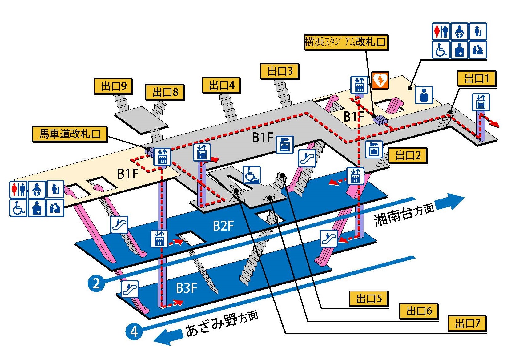 駅構内図