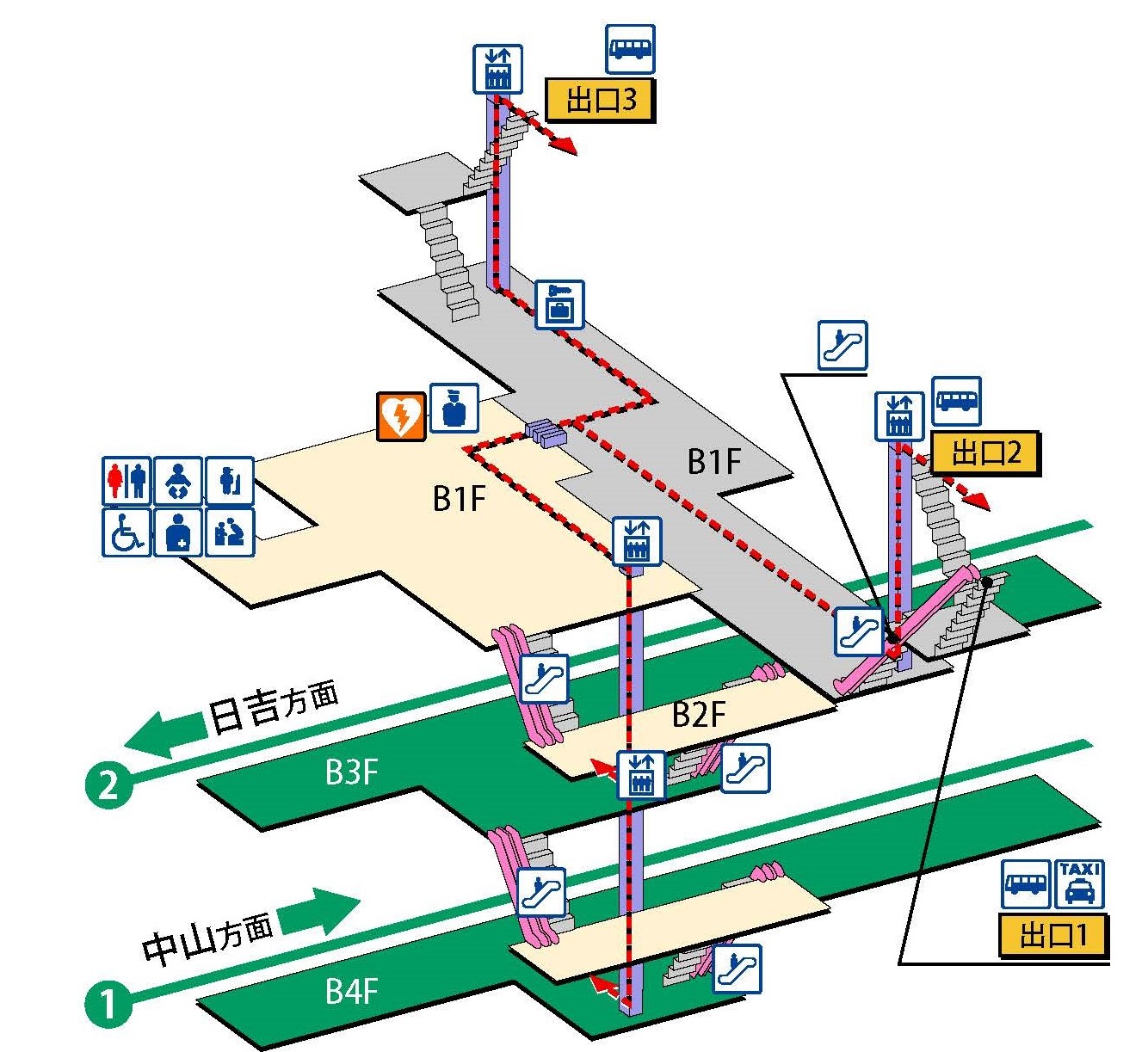 駅構内図