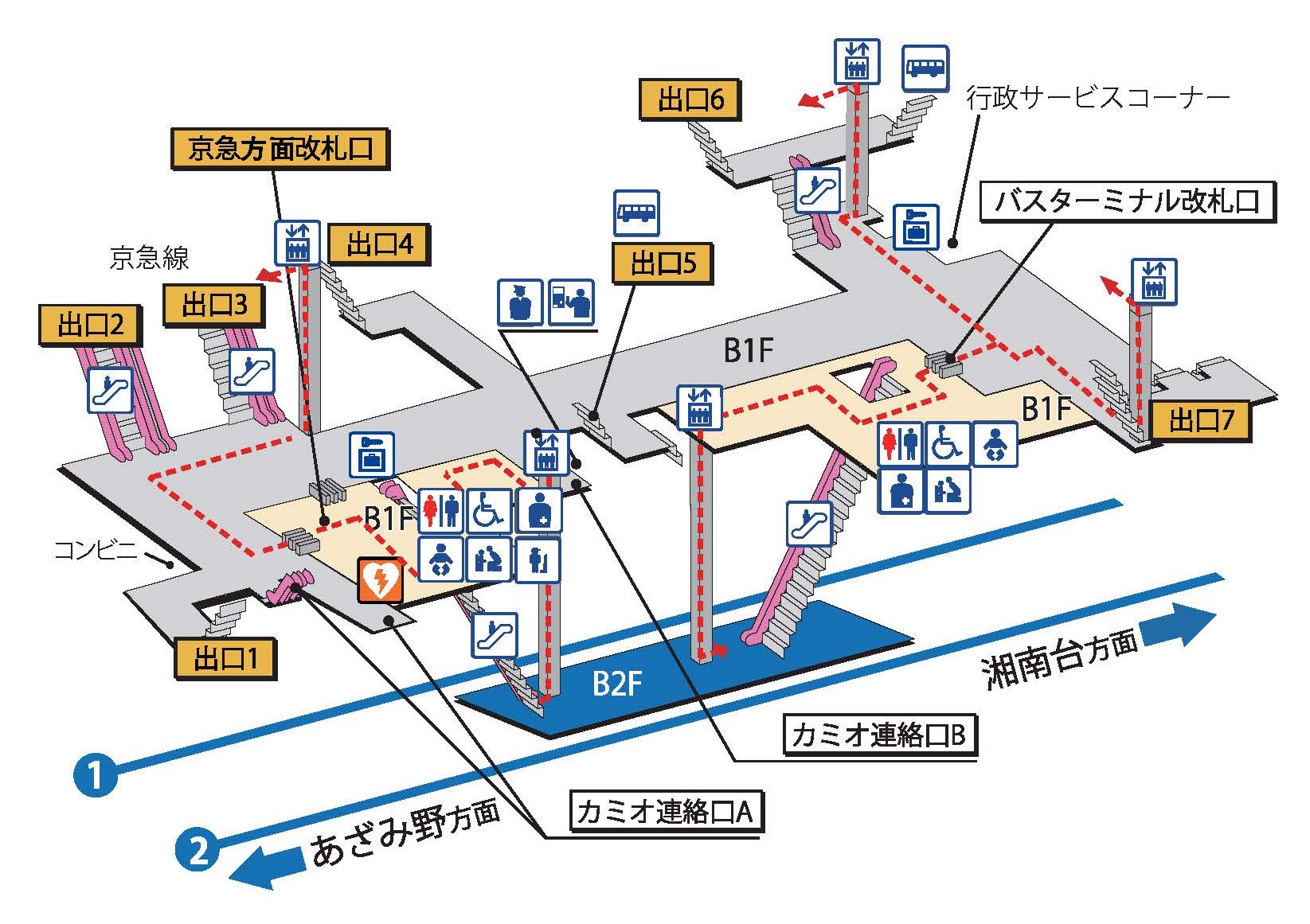 駅構内図