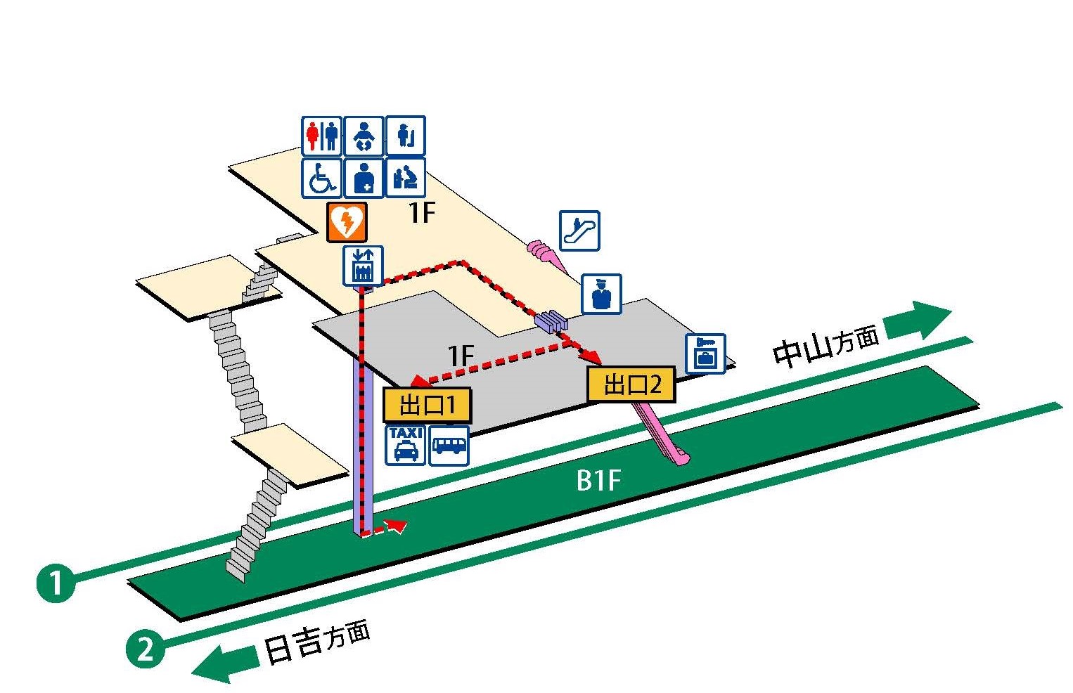 駅構内図